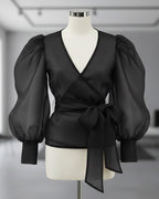 Burgundy Corset Blouse